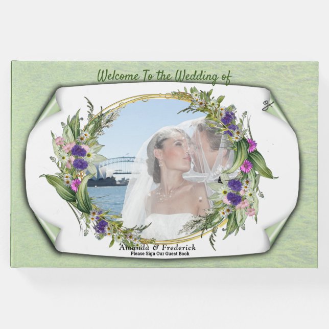 Libro De Visitas Flores de primavera de verano (Anverso)