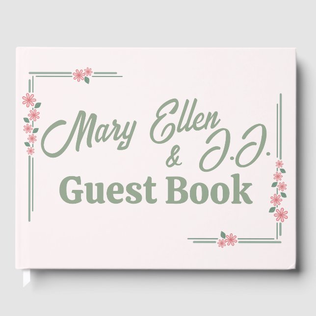 Libro De Visitas Flores Desvaídas de la Era de la Depresión (Anverso)