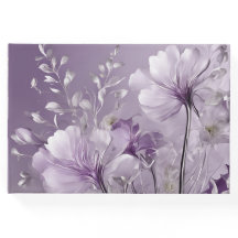 Flores púrpuras floreciendo arte de IA