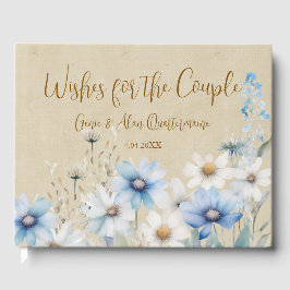 Libro De Visitas Flores salvajes azules