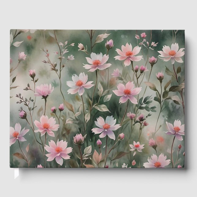 Libro De Visitas Flores silvestres de bonito (Anverso)