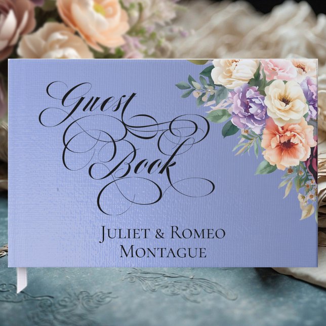 Libro De Visitas Flores silvestres de primavera - Azul cielo (Subido por el creador)