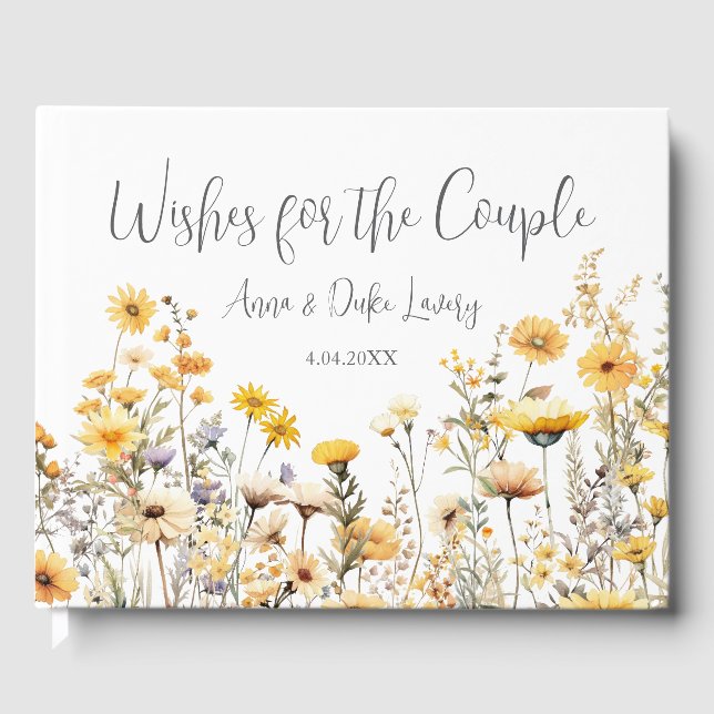 Libro De Visitas Flores silvestres modernas (Anverso)