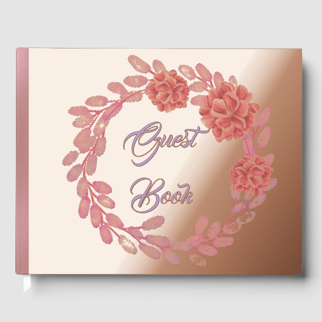 Libro De Visitas Flower Frame (Anverso)