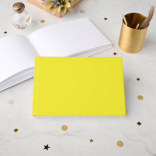 Libro De Visitas Fondo amarillo sólido vibrante