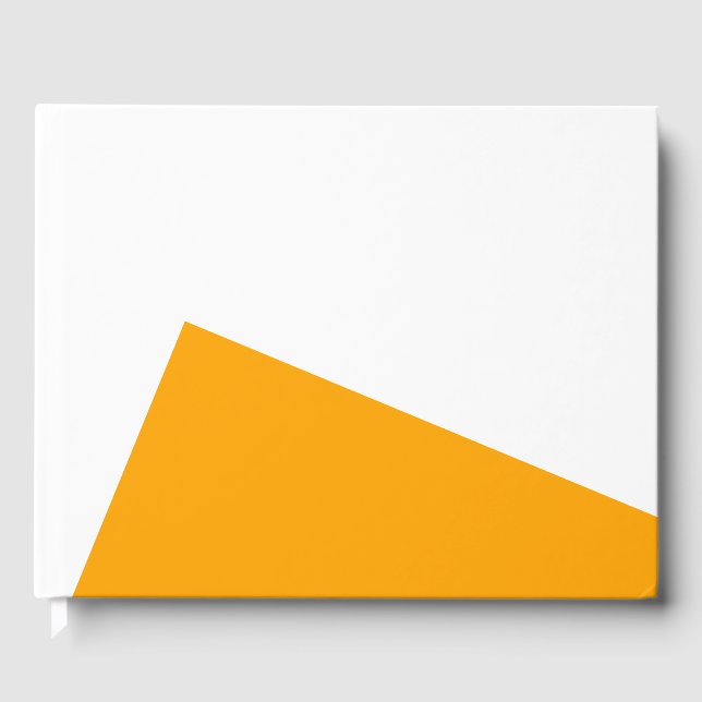 Libro De Visitas Fondo blanco divertido y amarillo dorado amarillo  (Anverso)