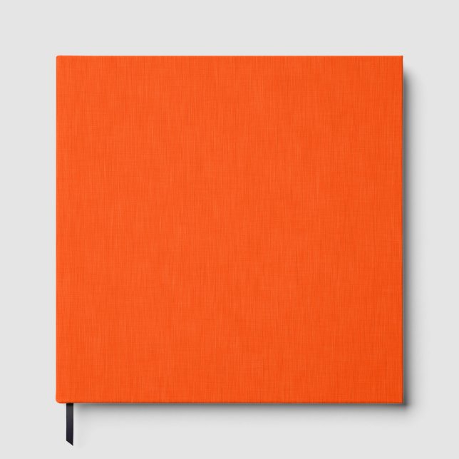 Libro De Visitas Fondo naranja texturizado tranquilo y simple (Anverso)