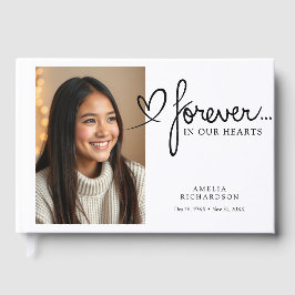 Libro De Visitas Forever In Our Hearts Modern Photo Memorial