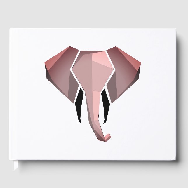 Libro De Visitas Formas simples Geometría Cabeza elefante (Anverso)