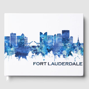 Libro De Visitas Fort Lauderdale Florida Skyline Blue