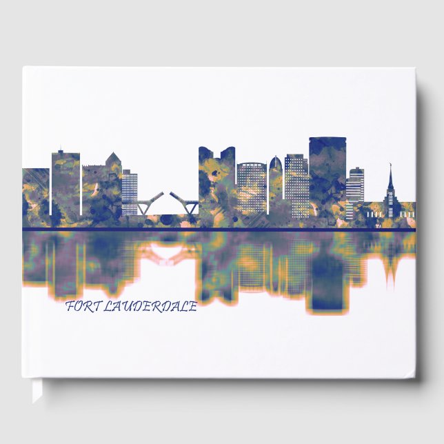 Libro De Visitas Fort Lauderdale Skyline (Anverso)