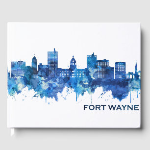 Libro De Visitas Fort Wayne Indiana Skyline Blue