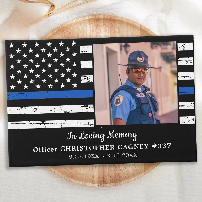 Libro De Visitas Foto conmemorativa de la policía Funeral delgado d (Subido por el creador)