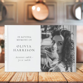 Libro De Visitas Foto conmemorativa | Elegante Clásico En La Memori