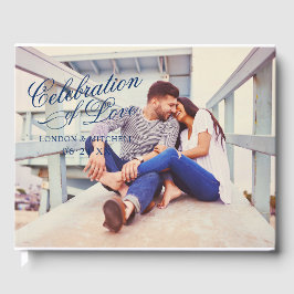 Libro De Visitas Foto de Boda azul de la Marina de Amor