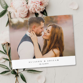 Libro De Visitas Foto de boda elegante