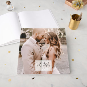 Libro De Visitas Foto de boda rústica elegante