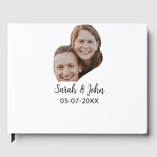 Libro De Visitas Foto de doble cara añadir nombre fecha simple boda
