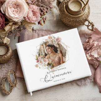 Libro De Visitas Foto de Floral Quinceanera