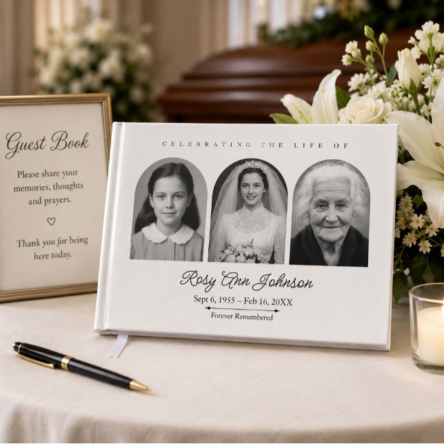 Libro De Visitas Foto de funeral conmemorativo personalizada (Subido por el creador)