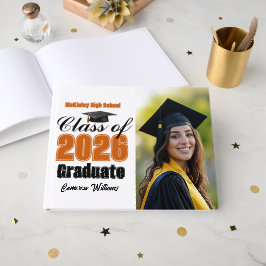 Libro De Visitas Foto de graduación de la clase de naranja de 2026