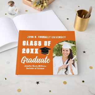 Libro De Visitas Foto de graduación personalizada de Orange High Sc