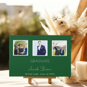 Libro De Visitas Foto de guion de nombre verde de graduación
