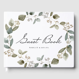 Libro De Visitas Foto del Boda de la guirnalda de eucaliptos de col