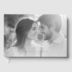 Libro De Visitas Foto en escala de grises romántica