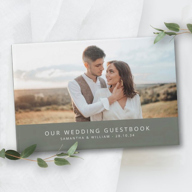 Libro De Visitas Foto mínima simple del boda (Subido por el creador)