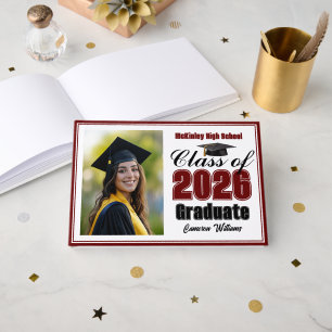 Libro De Visitas Foto pequeña de graduación de la clase de 2026 col