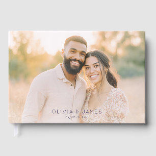 Libro De Visitas Foto Romántica Beige