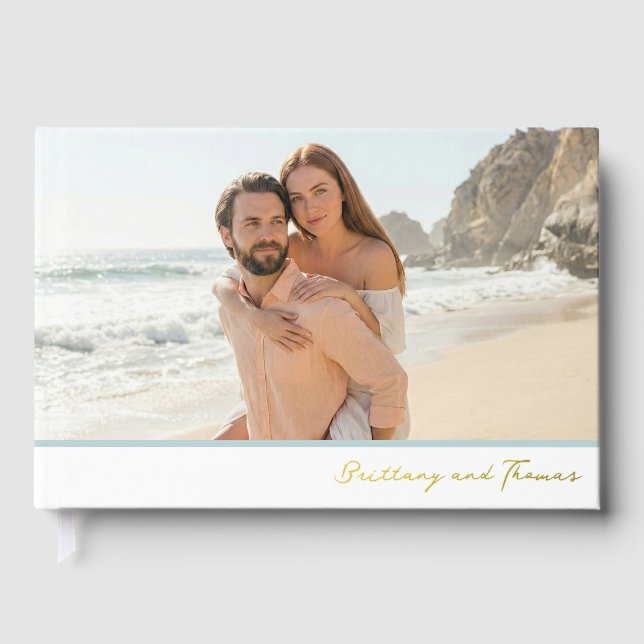 Libro De Visitas Foto Romántica de Playa Serena (Anverso)