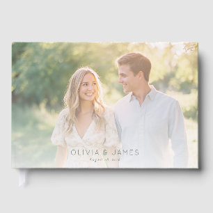 Libro De Visitas Foto Romántica Pastel Alegre