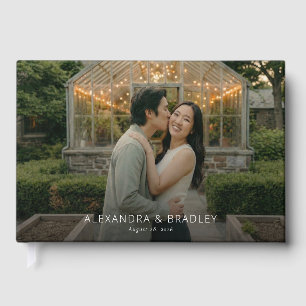 Libro De Visitas Foto Verde Romántica