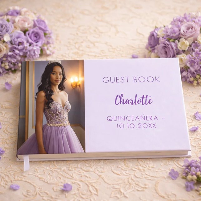 Libro De Visitas Foto violeta de Lavender Quinceanera (Subido por el creador)