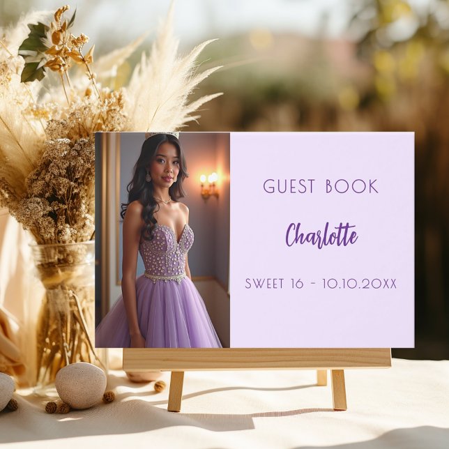 Libro De Visitas Foto violeta de Lavender Sweet 16 (Subido por el creador)