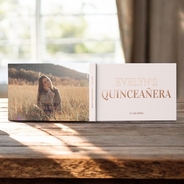 Libro De Visitas Fotoelegancia simple Quinceanera (Subido por el creador)