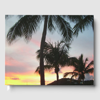 Libro De Visitas Fotografía de paisajes tropicales de palmas de sol