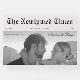 Libro De Visitas Fotografía de periódico de bodas antiguas y monogr