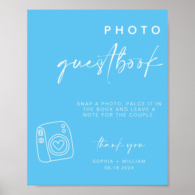 Libro de visitas fotográficas | Cartel del libro d (Frente)