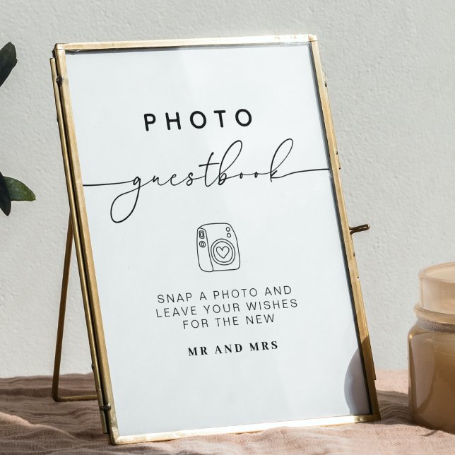 Libro de visitas fotográficas | Rótulo Minimalista (Subido por el creador)