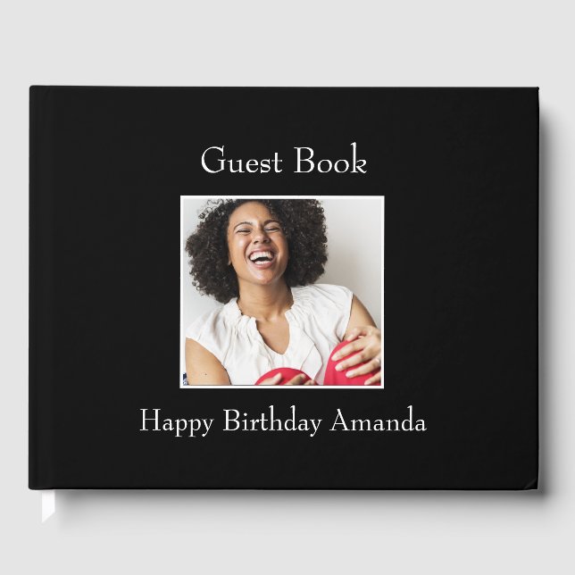 Libro De Visitas Fotograma, foto Personalizado - Personalizado (Anverso)