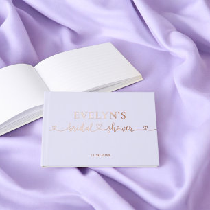 Libro De Visitas Fotos de lluvia de boda con guión de corazón Lavan