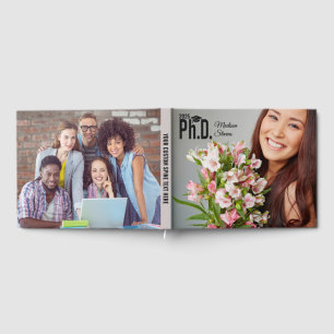 Libro De Visitas Fotos personalizados, nombre y año Ph.D.