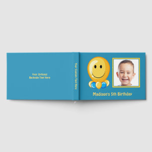 Libro De Visitas Fotos personalizados, texto y color Cumpleaños
