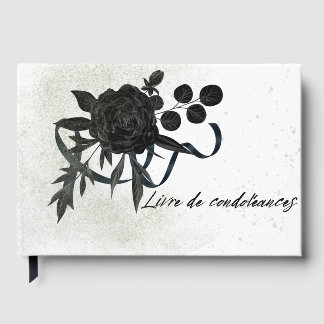 Libro De Visitas FR | Livre de condoléances - Rose noire