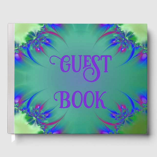 Libro De Visitas Fractal Foil Guest Book (Anverso)