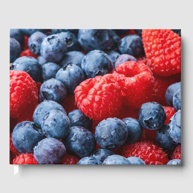 Libro De Visitas Frambuesas y arándanos (Anverso)