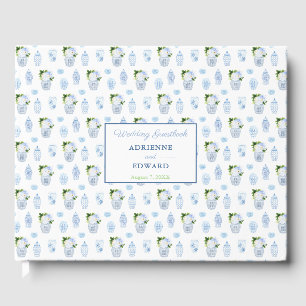 Libro De Visitas Frascos de Doble Felicidad Chic Chinoiserie Boda